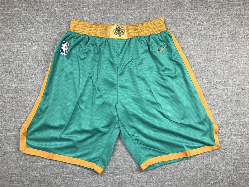 Men NBA Boston Celtics Green Nike Shorts 20216181
